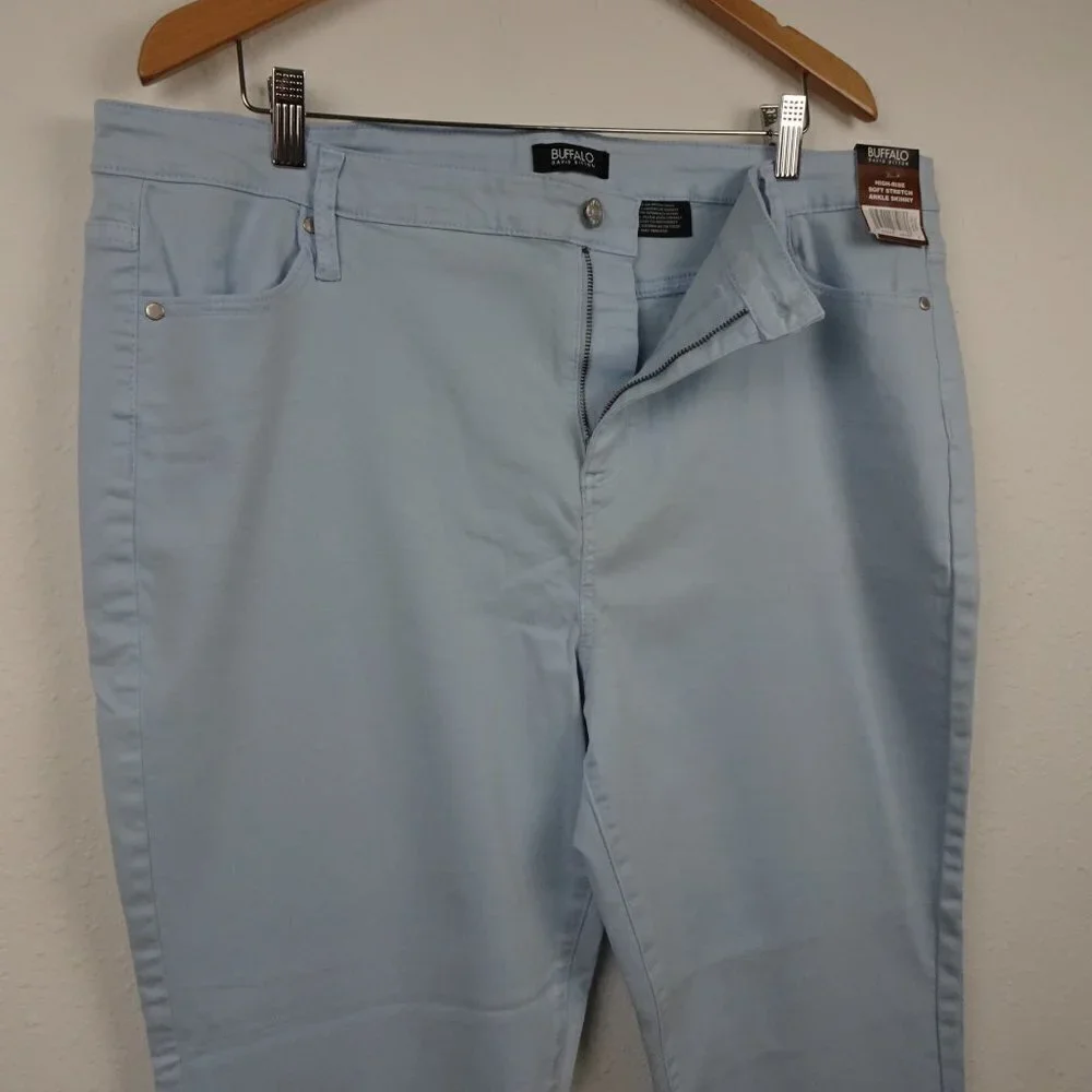 Buffalo David Bitton High Rise Jeans Women's Size 18 Blue Stretch - Picture 3 of 9